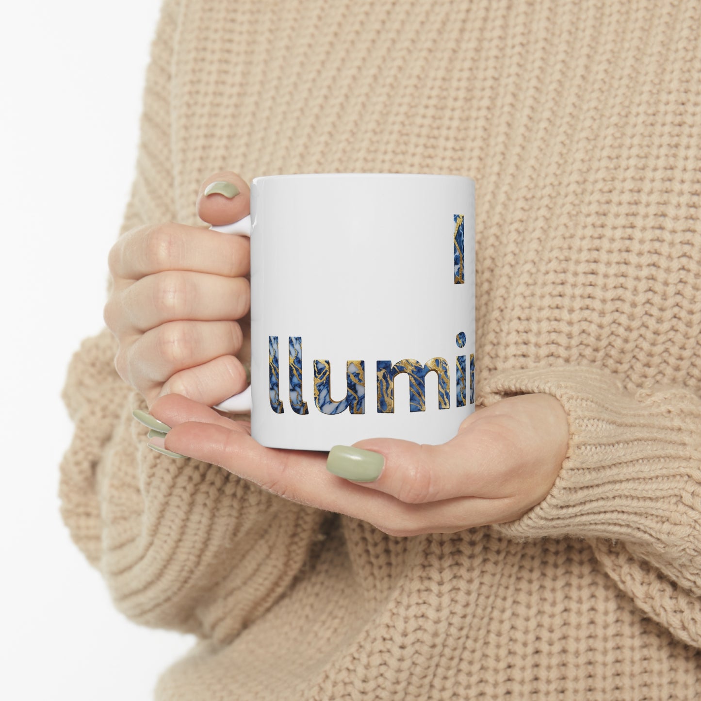 "Illuminate" - White Ceramic Mug 11oz