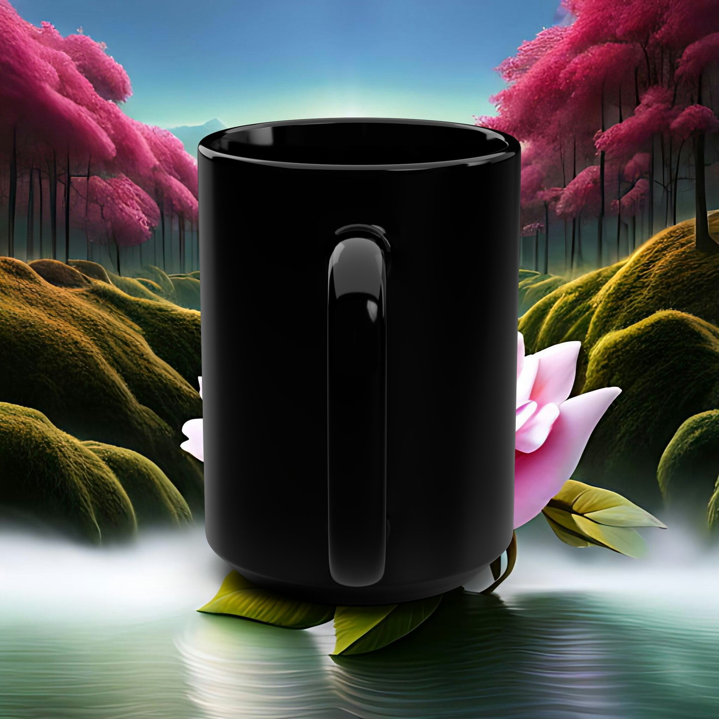 Unicorn Fantasy - Black Mug, 15oz